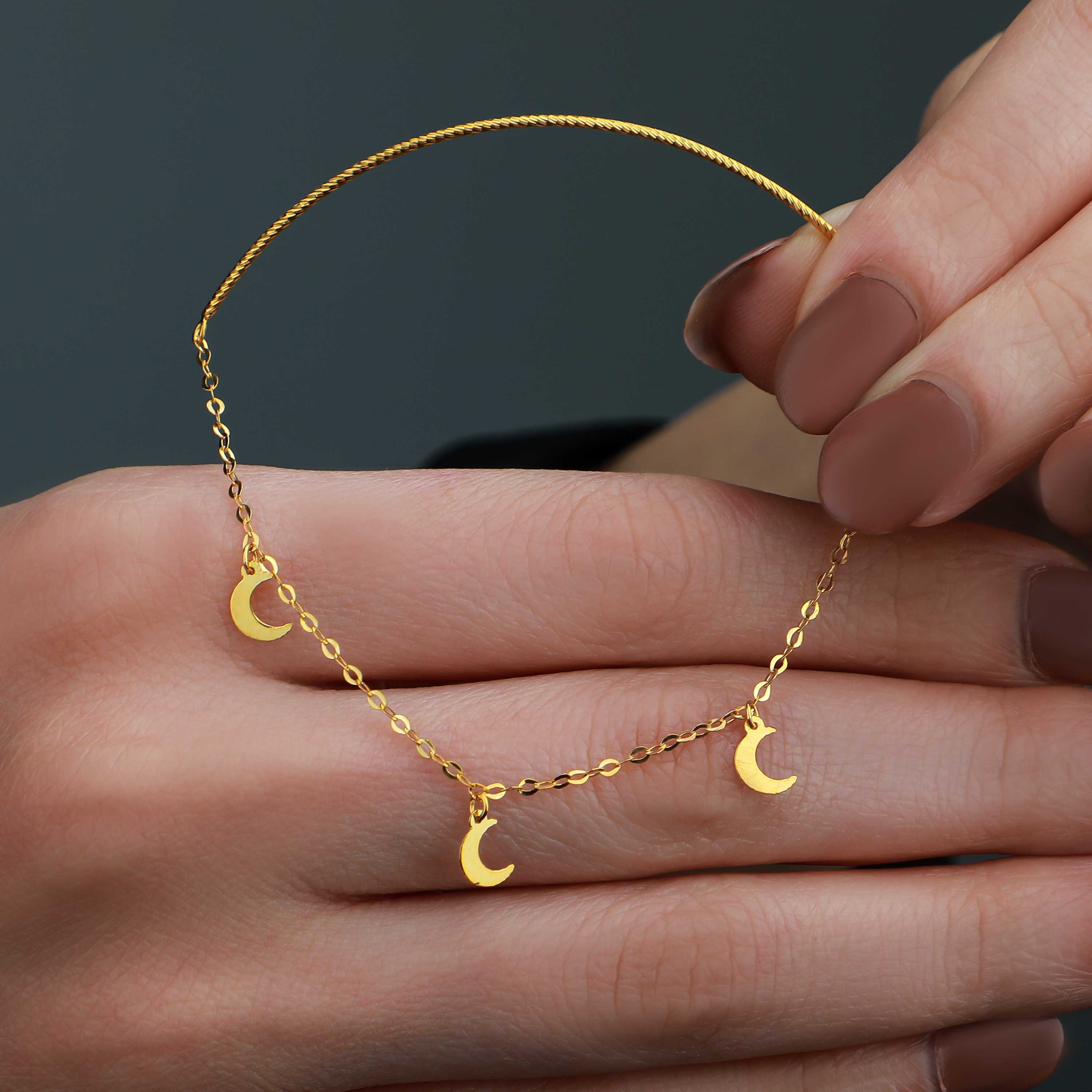 21 karat gold bracelet, Turkish made - (H-0807)